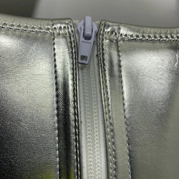 NEW JEFFREY CAMPBELL Women’s Hot Lava K2 Boots – Silver Size 7 High Heel Knee-Hi - Picture 6 of 11